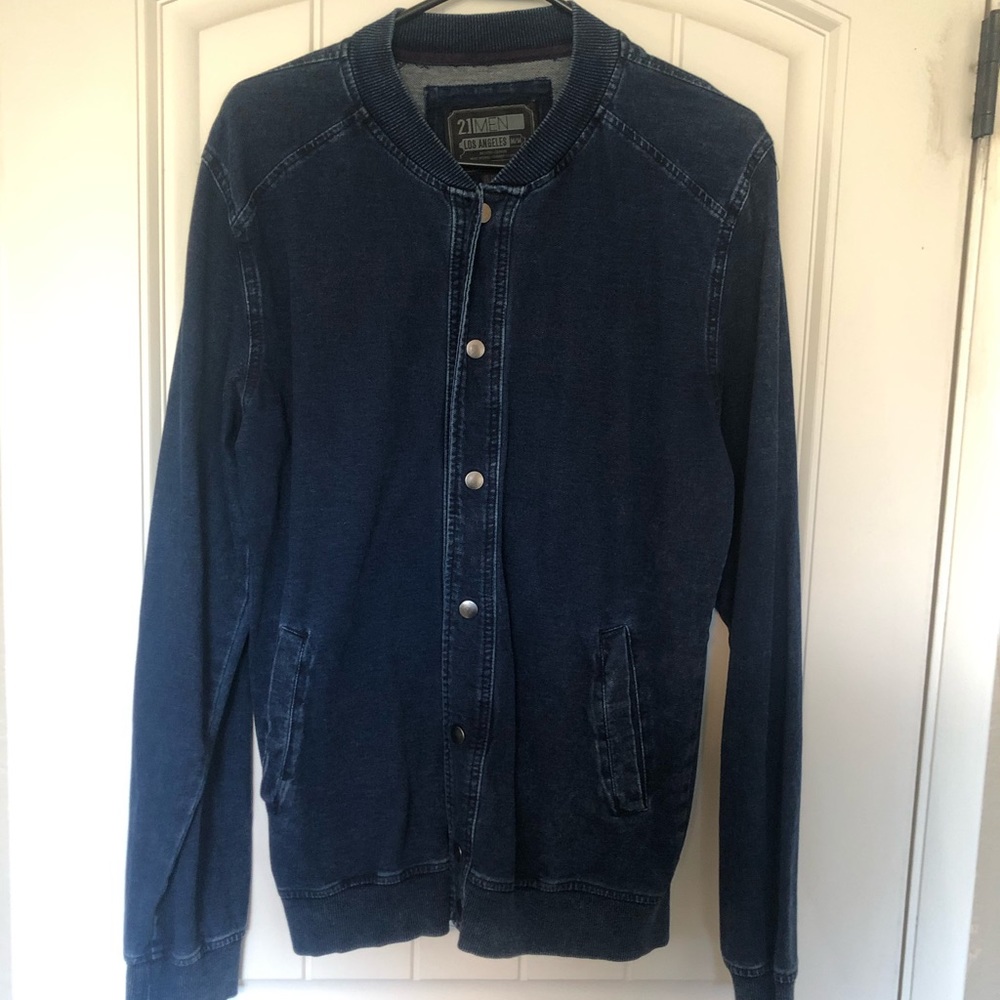 Forever 21 denim bomber